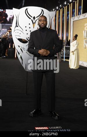 Lethal Bizzle partecipa alla prima assoluta europea di Black Panther: Wakanda Forever, a Cineworld Leicester Square, Londra. Data immagine: Giovedì 3 novembre 2022. Foto Stock