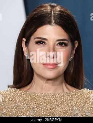 BEVERLY HILLS, LOS ANGELES, CALIFORNIA, USA - 09 FEBBRAIO: Marisa Tomei arriva al 2020° Vanity Fair Oscar Party che si tiene al Walis Annenberg Center for the Performing Arts il 9 febbraio 2020 a Beverly Hills, Los Angeles, California, Stati Uniti. (Foto di Xavier Collin/Image Press Agency/NurPhoto) Foto Stock