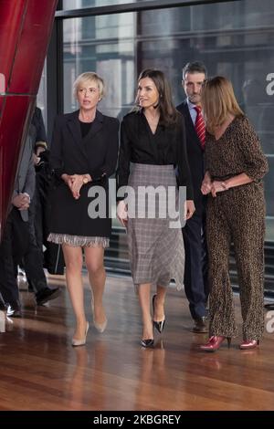 La regina Letizia di Spagna partecipa all'inaugurazione della 'Giornata Internazionale di Internet sicuro' al Museo Reina Sofia il 11 febbraio 2020 a Madrid, Spagna (Foto di Oscar Gonzalez/NurPhoto) Foto Stock