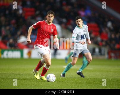 Tom Lockyer di Charlton Athletic durante la partita di campionato tra Charlton Athletic e Blackburn Rovers al Valley Stadium il 15 febbraio 2020 a Charlton, Inghilterra (Photo by Action Foto Sport/NurPhoto) Foto Stock