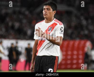 Rojas di River Plate durante una partita tra River Plate e Banfield come parte della Superliga 2019/20 allo Stadio Antonio Vespucio liberti il 16 febbraio 2020 a Buenos Aires, Argentina. (Foto di Gisela Romio/NurPhoto) Foto Stock