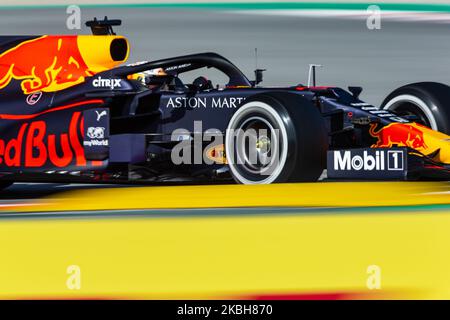 33 VERSTAPPEN Max (nld), Aston Martin Red Bull Racing Honda RB16, azione durante i test invernali di Formula 1 sul circuito di Barcellona - Catalunya il 19 febbraio 2020 a Barcellona, Spagna. (Foto di Xavier Bonilla/NurPhoto) Foto Stock