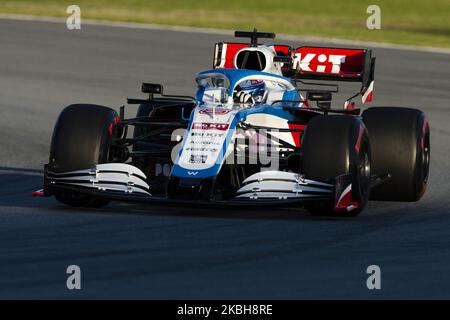 06 MATIFI Nicholas (CAN), Williams Racing F1 FW43, azione durante i test invernali di Formula 1 sul circuito di Barcellona - Catalunya il 19 febbraio 2020 a Barcellona, Spagna. (Foto di Xavier Bonilla/NurPhoto) Foto Stock