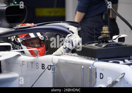 Daniil Kvyat di Russia guida la (26) Scuderia AlphaTauri Honda durante il terzo giorno di Formula 1 Winter Testing al circuito di Barcellona-Catalunya il 21 febbraio 2020 a Barcellona, Spagna. (Foto di Jose Breton/Pics Action/NurPhoto) Foto Stock