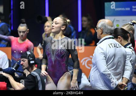 Liverpool, Regno Unito. 03rd Nov 2022. Martina Maggio (ITA) durante i Campionati mondiali di ginnastica artistica - finale individuale femminile a tutto campo, ginnastica a Liverpool, Inghilterra, Novembre 03 2022 Credit: Independent Photo Agency/Alamy Live News Foto Stock