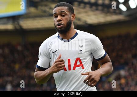 Japhet Tanganga di Tottenham durante la partita della Premier League tra Chelsea e Tottenham Hotspur a Stamford Bridge, Londra, sabato 22nd febbraio 2020. (Foto di Ivan Yordanov/MI News/NurPhoto) Foto Stock