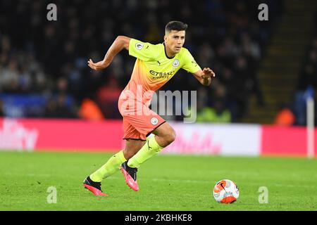 Rodrigo (16) di Manchester City durante la partita della Premier League tra Leicester City e Manchester City al King Power Stadium di Leicester sabato 22nd febbraio 2020. (Foto di Jon Hobley/MI News/NurPhoto) Foto Stock