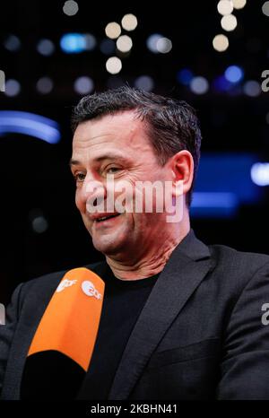 Il regista tedesco Christian Petzold ha rilasciato un'intervista in occasione della prima edizione di 'Undine' durante il Berlinale International Film Festival di Berlino del 70th a Berlinale Palast il 23 febbraio 2020 a Berlino, in Germania. (Foto di Dominika Zarzycka/NurPhoto) Foto Stock