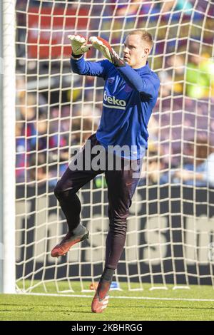 01 Ter Stegen dalla Germania del FC Barcelona durante la partita de la Liga Santander tra il FC Barcelona e SD Eibar allo stadio Camp Nou il 22 febbraio 2020 a Barcellona, Spagna. (Foto di Xavier Bonilla/NurPhoto) Foto Stock