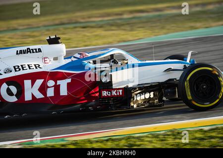 06 MATIFI Nicholas (CAN), Williams Racing F1 FW43, azione durante i test invernali di Formula 1 sul circuito di Barcellona - Catalunya il 21 febbraio 2020 a Barcellona, Spagna. (Foto di Xavier Bonilla/NurPhoto) Foto Stock