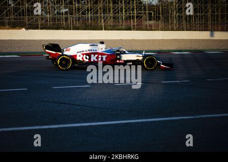 06 MATIFI Nicholas (CAN), Williams Racing F1 FW43, azione durante i test invernali di Formula 1 sul circuito di Barcellona - Catalunya il 21 febbraio 2020 a Barcellona, Spagna. (Foto di Xavier Bonilla/NurPhoto) Foto Stock