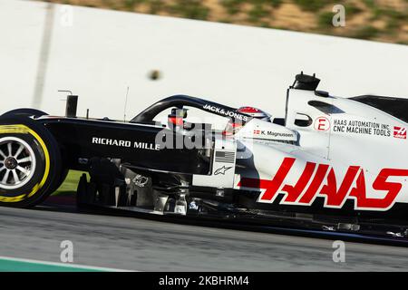 20 MAGNUSSEN Kevin (dnk), Haas F1 Team VF-20 Ferrari, azione durante i test invernali di Formula 1 sul circuito di Barcellona - Catalunya il 19 febbraio 2020 a Barcellona, Spagna. (Foto di Xavier Bonilla/NurPhoto) Foto Stock