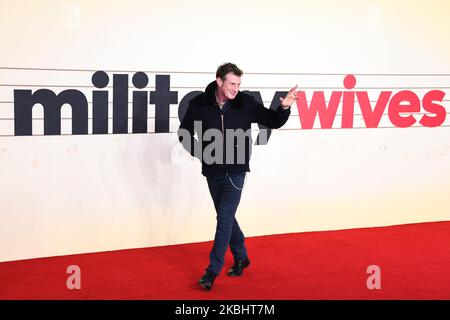 Jason Flemyng partecipa alla premiere britannica delle mogli militari a Cineworld Leicester Square il 24 febbraio 2020 a Londra, Inghilterra. (Foto di Alberto Pezzali/NurPhoto) Foto Stock