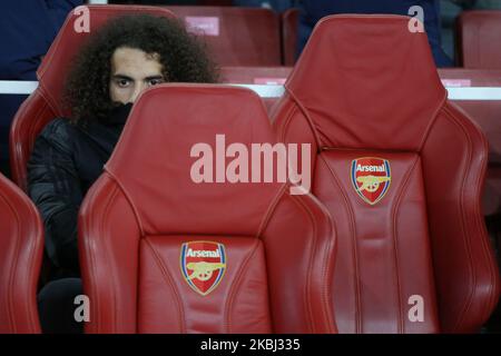 / Durante il gioco di finale della UEFA Europa League 1/32 2019/20 tra l'Arsenal FC (Inghilterra) e l'Olympiakos FC (Grecia) all'Emirates Stadium, a Londra, Regno Unito, il 27 febbraio 2020. (Foto di Federico Guerra Moran/NurPhoto) Foto Stock