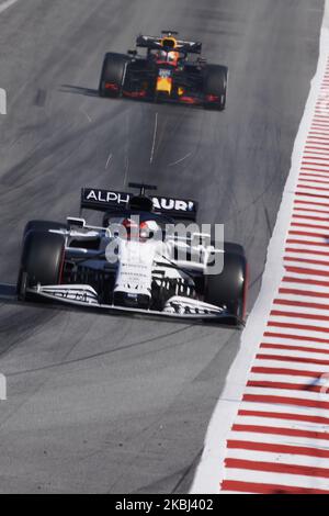 Daniil Kvyat di Russia guida la (26) Scuderia AlphaTauri Honda durante il terzo giorno di Formula 1 Winter Testing al circuito di Barcellona-Catalunya il 21 febbraio 2020 a Barcellona, Spagna. (Foto di Jose Breton/Pics Action/NurPhoto) Foto Stock