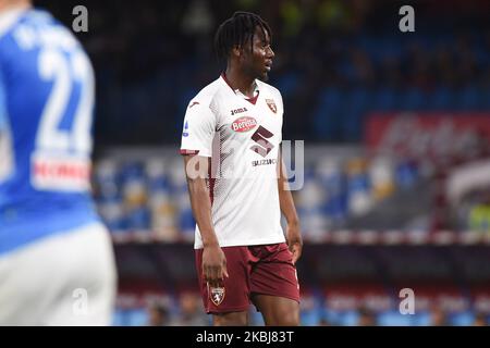 Soualiho Meite di Torino FC durante la Serie Un match tra SSC Napoli e FC Torino allo Stadio San Paolo Napoli Italia il 29 febbraio 2020. (Foto di Franco Romano/NurPhoto) Foto Stock