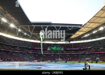 Vista di Wembley durante la finale della Carabao Cup tra Aston Villa e Manchester City al Wembley Stadium, Londra, domenica 1st marzo 2020. (Foto di Jon Bromley/MI News/NurPhoto) Foto Stock
