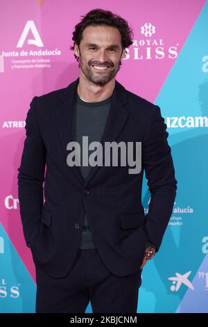 Ivan Sanchez partecipa al festival del cinema di Malaga 23rd Cocktail Party fotocall al Circolo de las Artes di Madrid, Spagna il 3 marzo 2020 (Photo by Carlos Dafonte/NurPhoto) Foto Stock