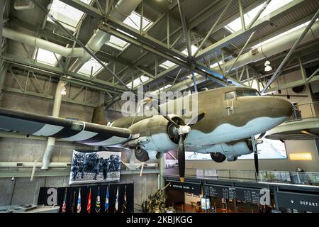 DC 3 TRASPORTO NAZIONALE WORLD WAR TWO MUSEUM (2000) NEW ORLEANS LOUISIANA USA Foto Stock