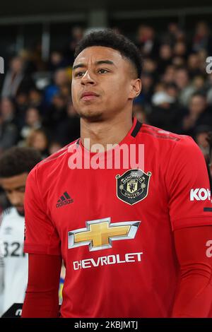 Jesse Lingard (14) del Manchester United durante la partita della fa Cup tra Derby County e Manchester United al Pride Park, Derby, giovedì 5th marzo 2020. (Foto di Jon Hobley/MI News/NurPhoto) Foto Stock