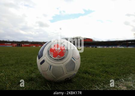 Vista generale dell'Impact Life Stadium prima della partita della Vanarama National League North tra Alfreton Town e Brackley Town a North Street, Alfreton sabato 14th marzo 2020. (Foto di Leila Coker/ MI News/NurPhoto) Foto Stock