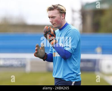 DaN Confrey di Concord Rangers durante il Vanarama National League South Match tra Concord Rangers e Tonbridge Angels a Thames Road, Canvey Island, il 14 marzo 2020. (Foto di Action Foto Sport/NurPhoto) Foto Stock