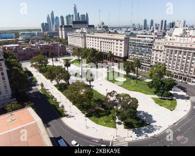 Una vista vuota di Buenos Aires, Argentina, il 20 marzo 2020. (Foto di Mario De Fina/NurPhoto) Foto Stock