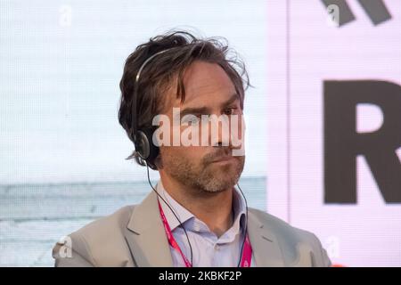 Alejandro Agag partecipa alla seconda edizione del 'Festival dello Sport' a Trento il Festival dello Sport', in Italia, il 11 ottobre 2019. Dal 10 al 13 ottobre 2019 la seconda edizione del Festival dello Sport, che avrà una dimensione nazionale ed internazionale, grazie al calibro degli ospiti attesi e ai temi trattati. Gli organizzatori sono il primo quotidiano italiano di sport, la Gazzetta dello Sport, e il Trentino. (Foto di massimo Bertolini/NurPhoto) Foto Stock