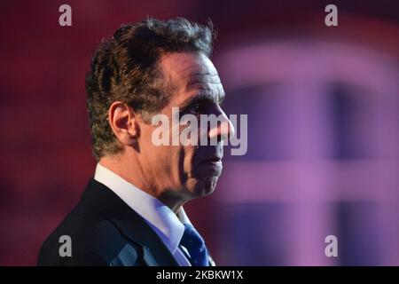 Un'immagine del file di Andrew Cuomo, Governatore di New York, scattata il 27 gennaio in Polonia. Chris Cuomo, un'ancora della CNN e il fratello più giovane del governatore della NY Andrew Cuomo, ha dimostrato di essere positivo per il coronavirus. Martedì 31 marzo 2020 a Cracovia, Polonia. (Foto di Artur Widak/NurPhoto) Foto Stock