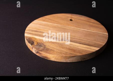 foto asse da taglio circolare vuoto in legno Foto Stock