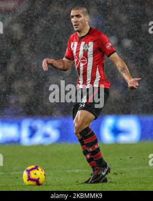 Oriol Romeu di Southampton durante la partita della Premier League tra Cardiff City e Southampton al Cardiff City Stadium di Cardiff sabato 8th dicembre 2018. (Foto di Mark Fletcher/MI News/NurPhoto) Foto Stock