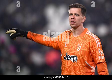 Torino, Italia. 02 novembre 2022. Wojciech Szczesny della Juventus FC si accanita durante la partita di calcio della UEFA Champions League tra Juventus FC e Paris Saint-Germain FC. Credit: Nicolò campo/Alamy Live News Foto Stock