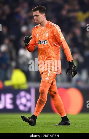 Turin, Italy. 02 November 2022. Wojciech Szczesny of Juventus FC celebrates during the UEFA Champions League football match between Juventus FC and Paris Saint-Germain FC. Credit: Nicolò Campo/Alamy Live News Stock Photo