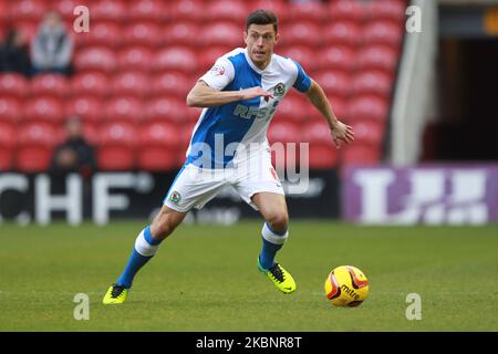 Jason Lowe of Blackburn Rovers durante la partita del campionato Sky Bet tra Middlesbrough e Blackburn Rovers al Riverside Stadium di Middlesbrough sabato 8th febbraio 2014. (Foto di Mark Fletcher/MI News/NurPhoto) Foto Stock