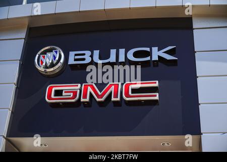 Una visione della concessionaria Buick e GMC a Queens, New York, USA., il 4 luglio 2020. (Foto di John Nacion/NurPhoto) Foto Stock