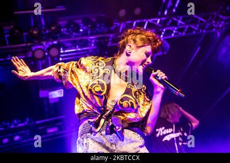 Kiesza suona dal vivo a Fabrique a Milano il 11 2015 febbraio (Foto di Mairo Cinquetti/NurPhoto) Foto Stock