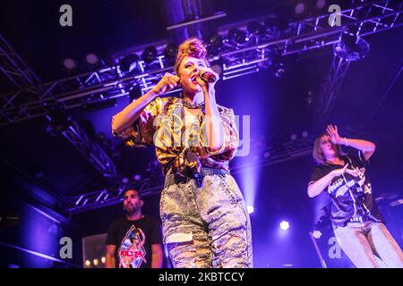 Kiesza suona dal vivo a Fabrique a Milano il 11 2015 febbraio (Foto di Mairo Cinquetti/NurPhoto) Foto Stock