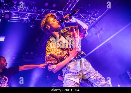 Kiesza suona dal vivo a Fabrique a Milano il 11 2015 febbraio (Foto di Mairo Cinquetti/NurPhoto) Foto Stock