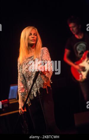 Patty Pravo suona dal vivo al Blue Note di Milano il 17 2014 ottobre (Foto di Mairo Cinquetti/NurPhoto) Foto Stock