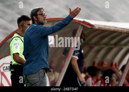 Angelo Gregucci durante il playoff di Serie C tra Carpi e Alessandria allo Stadio Sandro Cabassi il 9 luglio 2020 a Carpi, Italia. (Foto di Emmanuele Ciancaglini/NurPhoto) Foto Stock