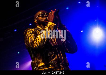 Maitre Gims suona dal vivo a Fabrique a Milano il 10 2016 maggio (Foto di Mairo Cinquetti/NurPhoto) Foto Stock