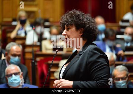 Il ministro francese dell'Istruzione superiore, della Ricerca e dell'innovazione Frederique Vidal interviene alla sessione delle domande per il governo (QAG) al Senato francese - 22 luglio 2020, Parigi (Foto di Daniel Pier/NurPhoto) Foto Stock