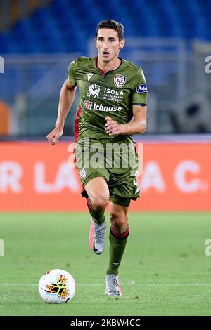 Federico Mattiello di Cagliari Calcio durante la Serie A match tra SS Lazio e Cagliari Calcio allo Stadio Olimpico, Roma, Italia il 23 luglio 2020. (Foto di Giuseppe Maffia/NurPhoto) Foto Stock