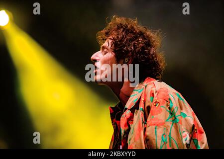 Ghemon suona dal vivo al Castello Sforzesco per la tenuta Sforzesca il 31 agosto 2020 a Milano. (Foto di Alessandro Bremec/NurPhoto) Foto Stock