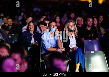 Il sindaco di Milano Giuseppe Sala partecipa al concerto di Ghemon dal vivo al Castello Sforzesco per l'Estate Sforzesca il 31 agosto 2020 a Milano. (Foto di Alessandro Bremec/NurPhoto) Foto Stock