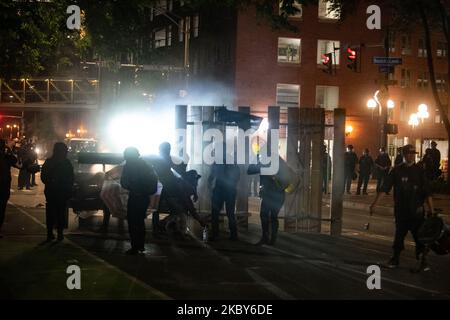 Continuano le proteste a Rochester, NY, per la morte di Daniel Prude, con migliaia di persone per strada e più violenza della polizia, 5th settembre 2020. (Foto di Zach D Roberts/NurPhoto) Foto Stock