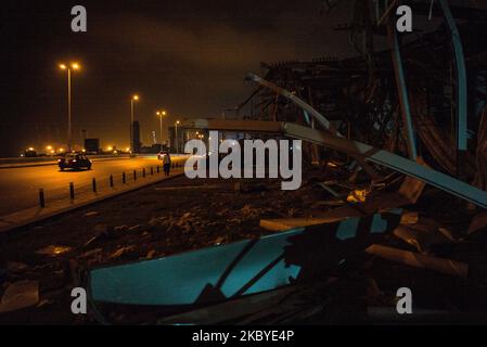 Scenes Daily Life in Beirut dopo la massiccia e letale esplosione portuale, il 8 settembre 2020, a Beirut, Libano. (Foto di Vassilis A. Poularikas/NurPhoto) Foto Stock