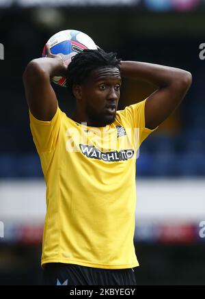 Miles Mitchell-Nelson of Southend United in azione durante il Trophy EFL Southern Group abetween Southend United and West Ham United U21 al Roots Hall Stadium , Southend, Regno Unito il 08th settembre 2020 (Photo by Action Foto Sport/NurPhoto) Foto Stock