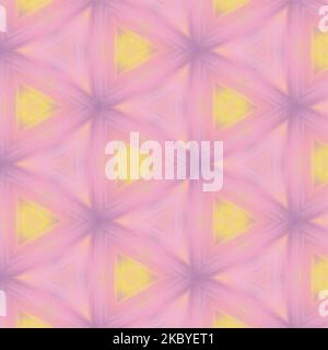 Uno sfondo pastello con un motivo astratto a triangoli nei colori giallo e rosa Illustrazione Vettoriale