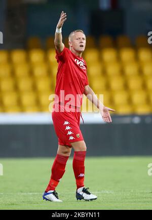 Kamil Glik di SC Benevento gesta durante la partita di calcio amichevole SC Benevento contro SC Reggina allo Stadio Vigorito di Benevento, Italia il 12 settembre 2020 (Foto di Matteo Ciambelli/NurPhoto) Foto Stock